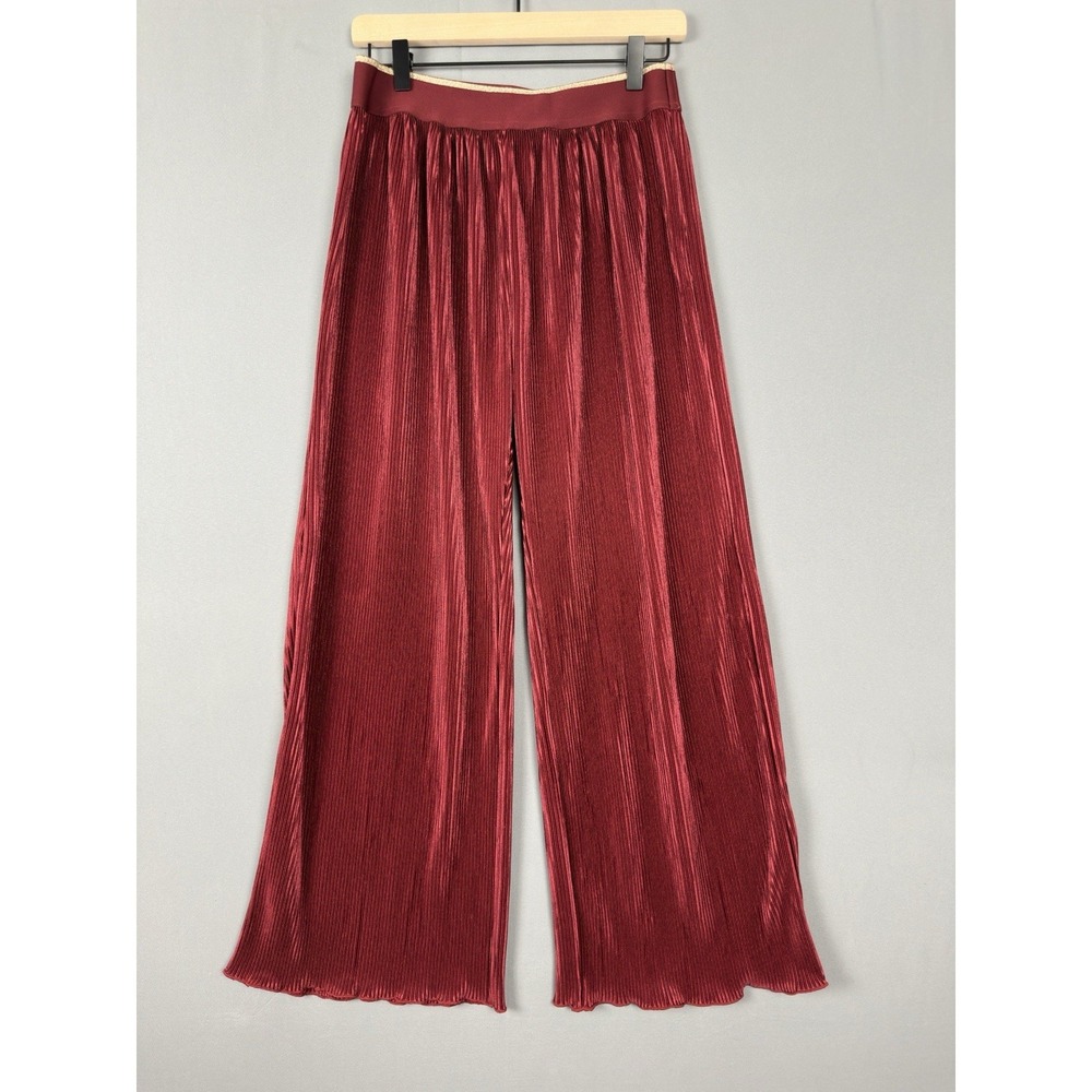 Matilda Jane Heart to Heart Sparkle & Shine Pleated Wide Leg Pants size 16 EUC